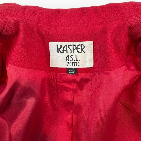 Vintage Red Suit Jacket and Skirt Set Small - Picture 2 of 10